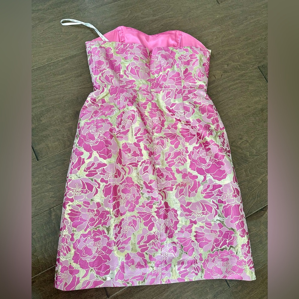 Stunning Lilly Metallic Silk Dress - Picture 4 of 8